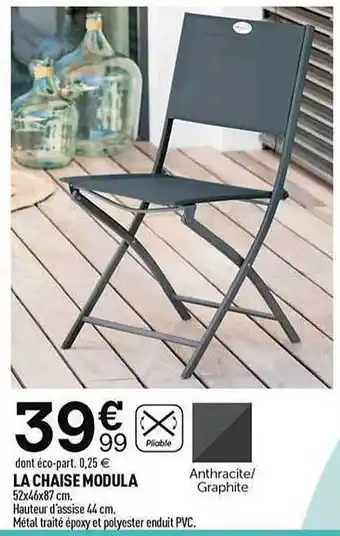 Centrakor La chaise modula offre