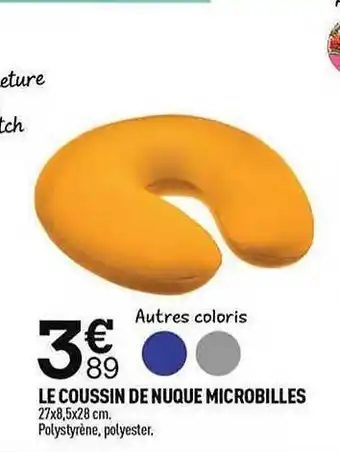 Le coussin de nuque microbilles