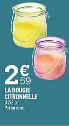 Centrakor La bougie citronnelle offre