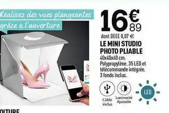 Centrakor Le mini studio photo pliable offre