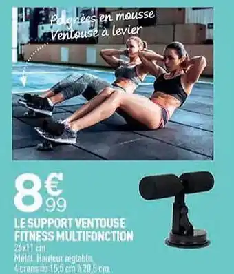 Centrakor Le support ventouse fitness multifonction offre