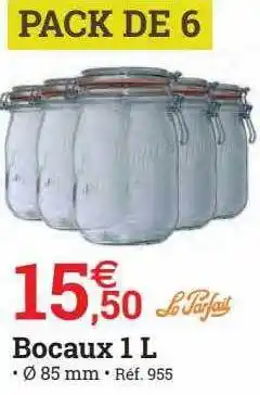 Espace emeraude Bocaux 1 l offre