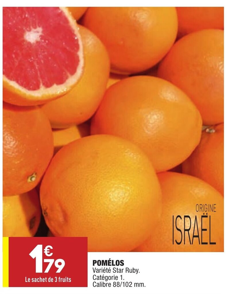 Promo Pomélos chez ALDI