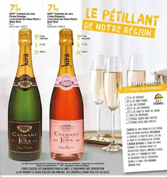 Aop crémant du jura cuvée prestige