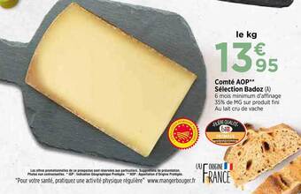 Maximarché Comté aop sélection badoz offre