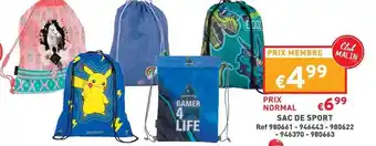 Trafic Sac de sport offre