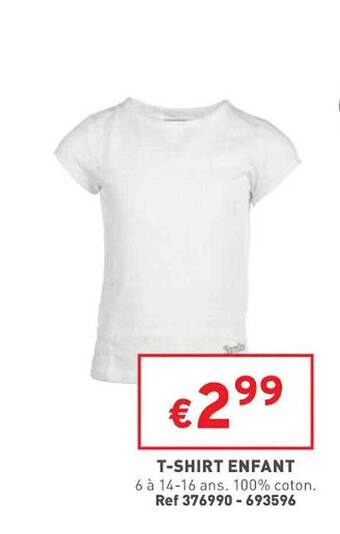 Trafic T-shirt enfant offre