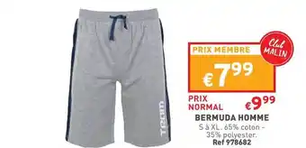 Trafic Bermuda homme offre
