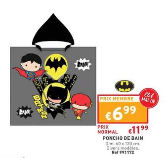 Trafic Poncho de bain offre