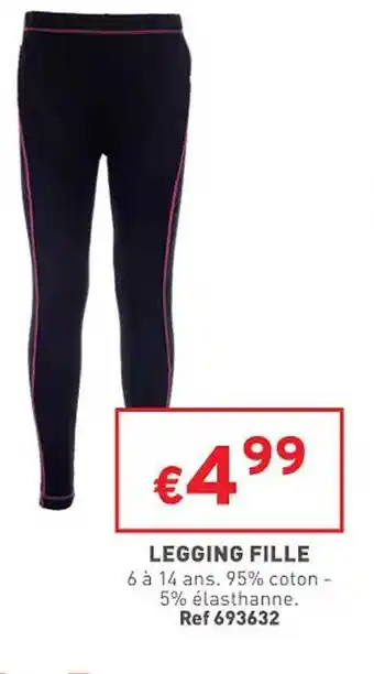 Trafic Legging fille offre