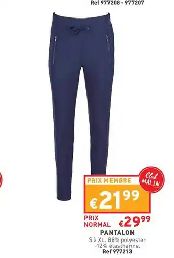 Trafic Pantalon offre