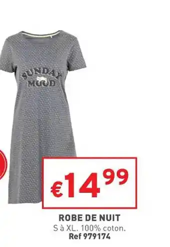 Trafic Robe de nuit offre