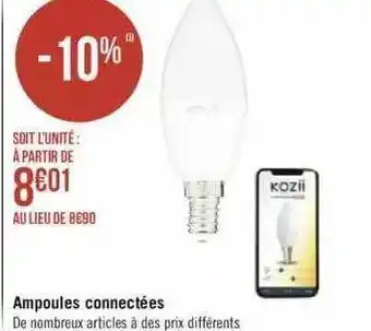 Géant Casino Ampoules connectées offre