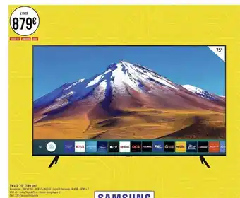 Géant Casino Tv led 75 offre