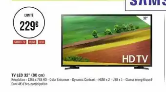 Géant Casino Tv led 32 offre