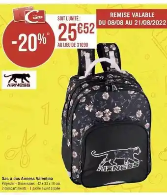 Sac à dos airness valentina
