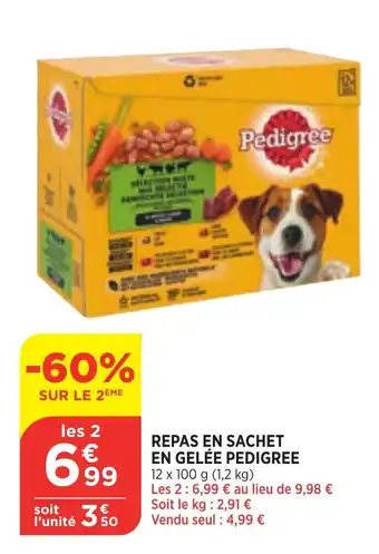 Repas En Sachet En Gelée Pedigree