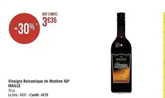 Géant Casino Vinaigre balsamique de modène igp maille offre