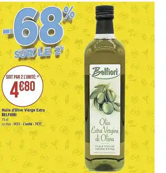 Géant Casino Huile d'olive vierge extra belfiori offre
