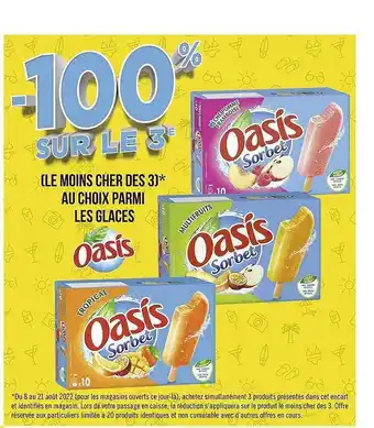 Géant Casino Glaces oasis offre
