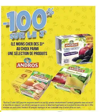 Géant Casino Produits andros offre