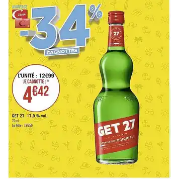 Géant Casino Get 27 17,9% vol. offre