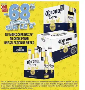 Géant Casino Bières corona offre