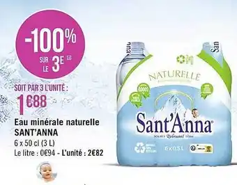 Eau minérale naturelle sant'anna