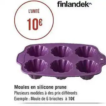 Géant Casino Moules en silicone prune finlandek^ offre
