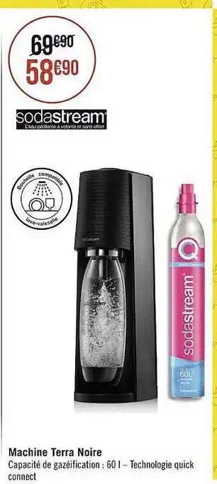 Machine terra noire sodastream