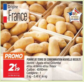 Netto Pomme de Terre de Consommation Nouvelle Recolte offre