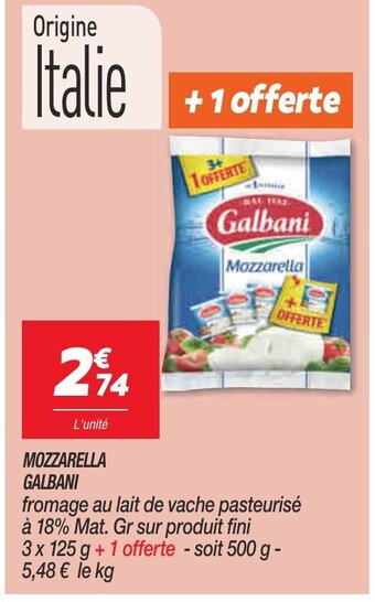 Netto Galbani Mozzarella offre