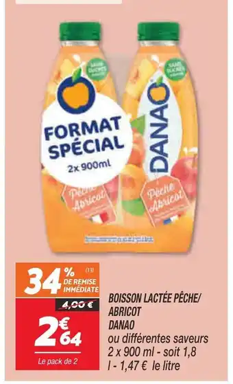 Danao Boisson Lactée Pêche /Abricot