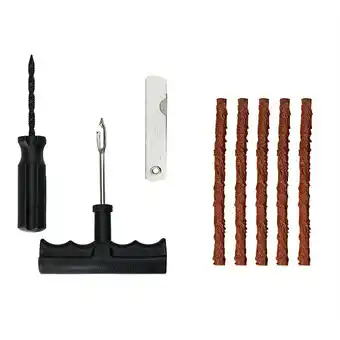3 OUTILS+5MECHES DE REPARAT.Kit de réparation crevaison NORAUTO tubeless