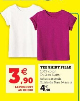 Super U Tee-Shirt Fille offre