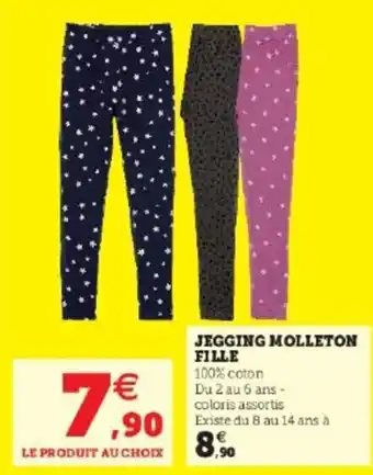 Super U Jegging Molleton Fille offre