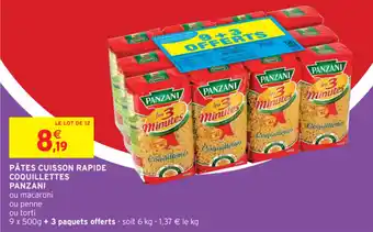 Intermarché Pâtes cuisson rapide coquillettes panzani offre