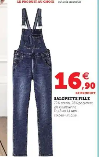 Super U Salopette Fille offre