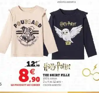 Super U Harry Potter tee Shirt Fille offre
