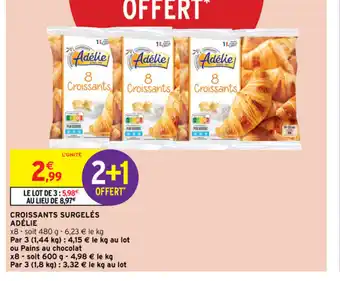 Intermarché Croissants surgeléles adélie offre