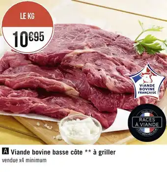 Géant Casino Viande bovine basse côte à griller offre