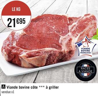 Géant Casino Viande bovine côte à griller offre