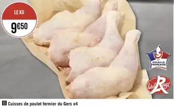 Géant Casino Cuisses de poulet fermier du gers x4 offre