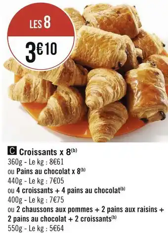 Géant Casino Croissants x 8 offre