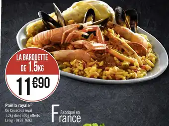 Géant Casino Paëlla royale offre