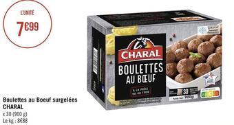 Géant Casino Charal boulettes au boeuf surgelées offre