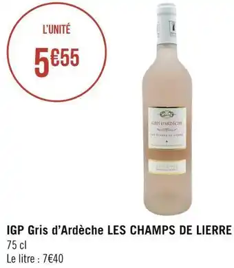 Les champs de lierre igp gris d’ardèche