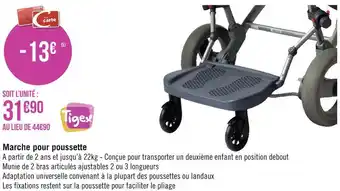 Géant Casino Tigex marche pour poussette offre