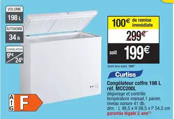 Migros Congélateur coffre offre