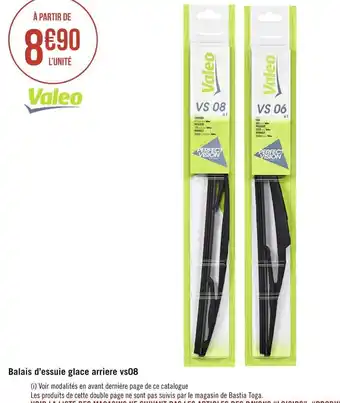 Géant Casino Valeo balais d’essuie glace arriere vs08 offre